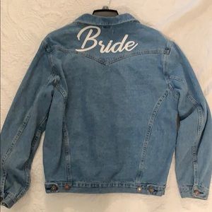 Bride’s Oversized Jean Jacket